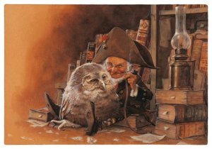 Carte Postale De Jean-Baptiste Monge, Gaveur de Hibou