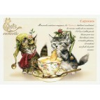 Carte Postale Catiminis Chats Enchantés illustré par Séverine Pineaux