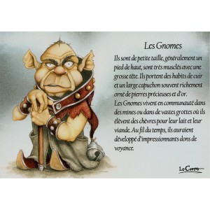 Carte postale Les Gnomes de Nicolaz Le Corre - Le Petit Peuple de Nicolaz