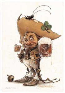 Esprit de la St Patrick, carte postale de Jean-Baptiste Monge