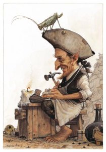 Carte Postale De Jean-Baptiste Monge, Petit Cordonnier