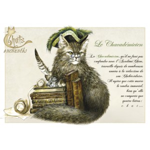 Carte postale Le Chacadémicien de Séverine Pineaux 