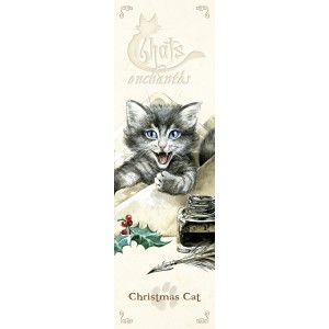 Marque page Christmas Cat de Séverine Pineaux 