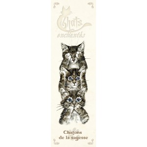 Marque page Chaton de la sagesse de Séverine Pineaux 