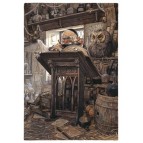 Carte Postale Le Lutin scribe de Jean-Baptiste Monge