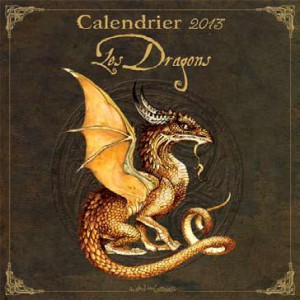 Dragons 2013, calendrier mural de Séverine Pineaux