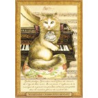 Wolfgang Chamadeus Mozart, Carte postale de Séverine Pineaux – Les Histochats