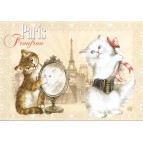 Froufrou, Carte postale de Séverine Pineaux  - Chats de Paris