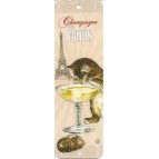 Champagne, Marque page de Séverine Pineaux - Chats de Paris