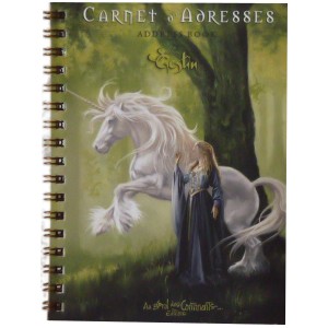 Carnet d'adresses Dame à la licorne de Sandrine Gestin, un répertoire original des Dames de Brocéliande