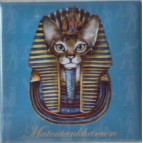 Magnet de chat de Séverine Pineaux, Matoutankhamon, aimant décoratif des Histochats