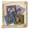 Lot de Magnets des Chats historiques de Séverine Pineaux, aimants décoratifs des Histochats
