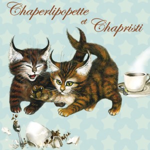 Chaperlipopette et Chapristi, Aimant décoratif de Séverine Pineaux  - Chats enchantés