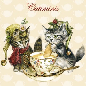 Catiminis, Magnet déco de Séverine Pineaux - Chats enchantés