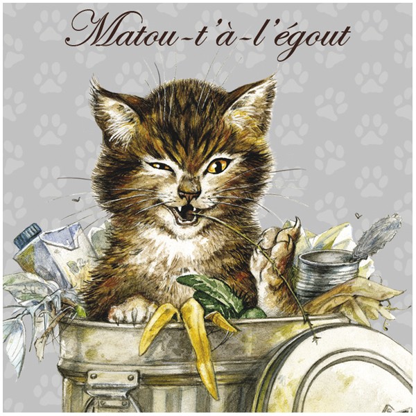 Magnet De Chat Magnet Matou à l'égout de Séverine Pineaux - Féerie et  merveilleux