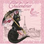 Chalendrier 2014, calendrier mural de Séverine Pineaux – Les chats enchantés