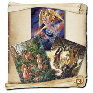 3 cartes de voeux mythologie de Briar