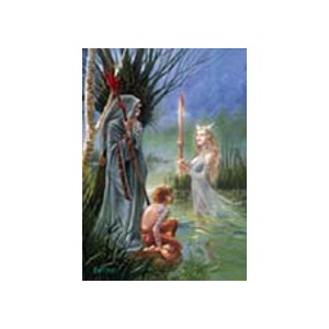 Carte de voeux fantasy, Lady of the lake de Briar