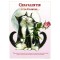 Affichette de chat de Séverine Pineaux, Chavalentin et sa Valentine de la collection des Chats Enchantés