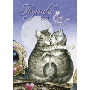 Agenda des Chats enchantés 2015 de Séverine Pineaux, agenda annuel aux éditions Au Bord des Continents