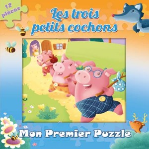 Mon 1er Puzzle Les 3 petits cochons, Puzzle pour enfants aux éditions PIccolia
