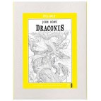 Draconis, frise à colorier : Coloriage de dragon de John Howe aux éditions Quatre fleuves