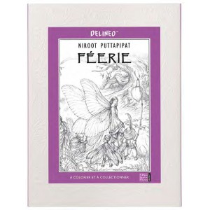 Féerie, Frise à colorier : Coloriage de fées de Lucile Galliot et Niroot Puttapipat aux éditions Quatre Fleuves