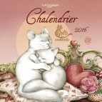 Calendrier des chats de Séverine Pineaux, grand calendrier mural 2016