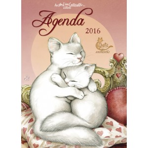 Agenda 2016 des chats de Séverine Pineaux, un agenda annuel de poche