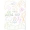 Les Princesses, Coloriages en relief avec 50 autocollants en relief à colorier