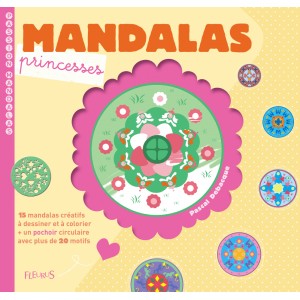 Livre de coloriages Mandalas princesses aux éditions Fleurus