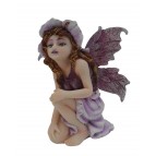 Fée lutine «Hendara», une figurine de fée violette de la collection «Fées lutines»