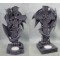 2 bougeoirs figurines dragons et croix celtiques