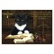 Chavocat, carte postale de chat de Séverine Pineaux. Coll. Métiers des chats, éd. Au Bord des Continents