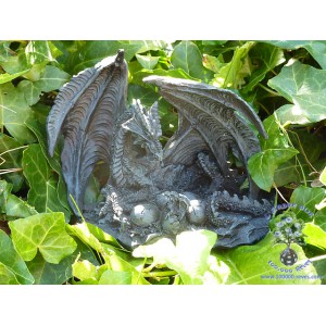 Belle figurine de dragon dans son nid