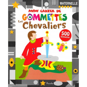 Mon cahier de gommettes, les chevaliers aux éditions Piccolia