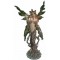 Grande figurine de dryade, fée végétale verte