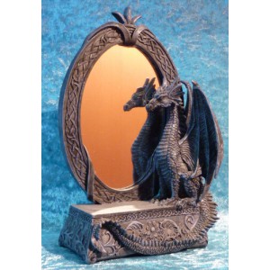 Miroir dragon à poser avec console