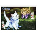 Chalice, carte postale de chat de Séverine Pineaux, coll. Chats de la littérature