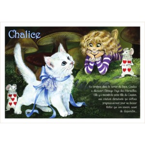 Chalice, carte postale de chat de Séverine Pineaux, coll. Chats de la littérature