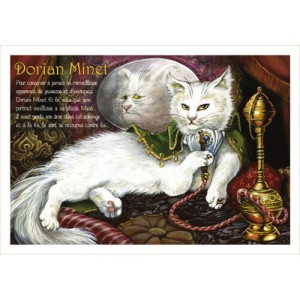 Dorian Minet, carte postale de chat de Séverine Pineaux, coll. Chats de la littérature