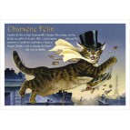 Charsène Félin, carte postale de chat de Séverine Pineaux, coll. Chats de la littérature