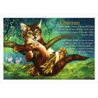 Charzan, carte postale de chat de Séverine Pineaux, coll. Chats de la littérature