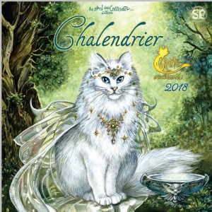 Calendrier des Chats 2018 de Séverine Pineaux, calendrier mural Au Bord des Continents...