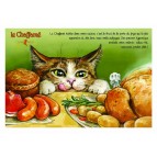 Carte postale de chat de Séverine Pineaux, Le Chaffamé, coll. Caractère de chat. Editions Au Bord des Continents...