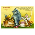 Carte postale de chat de Séverine Pineaux, Le Chamical, coll. Caractère de chat. Editions Au Bord des Continents...