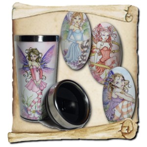 4 Mugs fées thermos