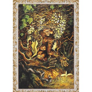 L'arbre-sorcière, carte postale féerique de Séverine Pineaux, coll. Ysambre