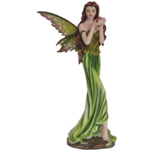 Grande figurine fée verte de la collection Flower Fairies