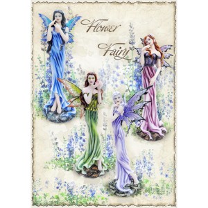 4 grandes figurines de fées « Flower Fairies »